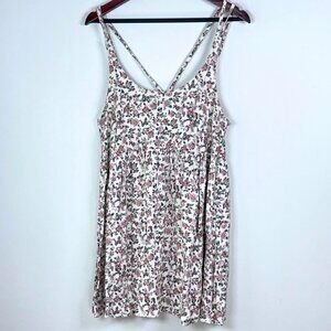 Pull&Bear Ditsy Floral Babydoll Mini Dress Cottagecore Coquette Medium Flowy